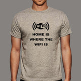 Home Is Where The Wifi Is - Remote Work Men's Tee