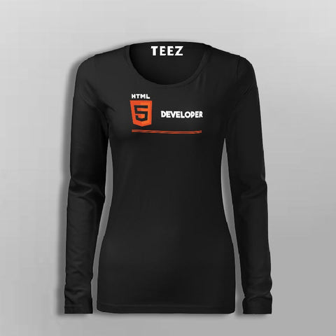 Html Developer Women’s Career Fullsleeve T-Shirt Online India