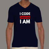 I Code Therefore I Am Men's T-Shirt - Existential Coder