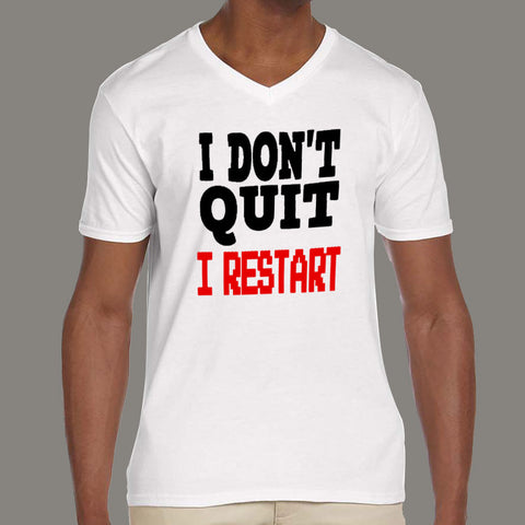 I dont quit I Restart - I Don't Quit I Restart Men's Gaming T-shirt