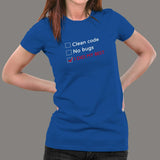 No Bugs I Did My Best Coder T-Shirt For Women