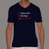 Bug-Free Zone Coder T-Shirt - I Did My Best, Really