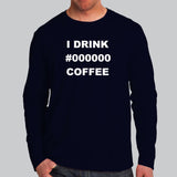 I Drink Black Coffee Men's Programmer Shirt