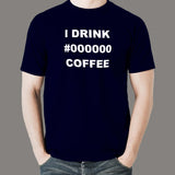 I Drink Black Coffee Men's Programmer Shirt