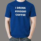 I Drink Black Coffee Men's Programmer Shirt