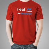 I Eat Asp.net For Breakfast Funny Programmer T-Shirt For Men