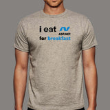 I Eat Asp.net For Breakfast Funny Programmer T-Shirt For Men