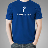 Keep It Real - Maths Imaginary Numbers Joke T-Shirt For Men Online