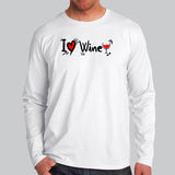Wine Lover Full Sleeve T-Shirt India