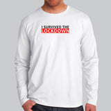 I Survived The Lockdown Full Sleeve T-Shirt India