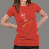 I Walk In Your Faithfulness Bible Verse T-Shirt For Women