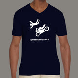 I Do My Own Stunts Motorcycle T-shirt For Men