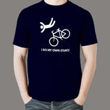 I Do My Own Stunts Funny Bicycle T-shirt For Men