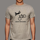 I Do My Own Stunts Funny Bicycle T-shirt For Men