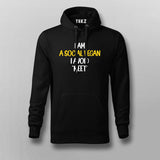 I Am A Social Vegan I Avoid Meet Funny T-shirt For Men