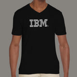 IBM Logo V-Neck T-Shirt For Men India