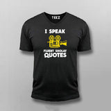 I Speak Fluent Sholay Quotes Funny T-shirt For Men