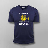 I Speak Fluent Sholay Quotes Funny T-shirt For Men