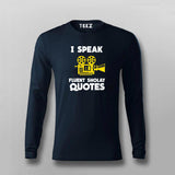 I Speak Fluent Sholay Quotes Funny T-shirt For Men
