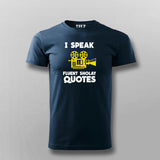 I Speak Fluent Sholay Quotes Funny T-shirt For Men