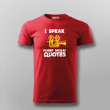 I Speak Fluent Sholay Quotes Funny T-shirt For Men