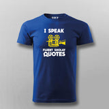 I Speak Fluent Sholay Quotes Funny T-shirt For Men