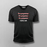 I'm a Programmar I'm a Programar I'm a Programer I write code Funny T-shirt For Men