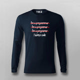 I'm a Programmar I'm a Programar I'm a Programer I write code Funny T-shirt For Men