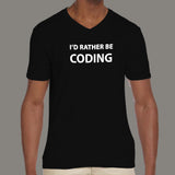 I'd Rather Be Coding T-Shirt - The Dev's True Wish