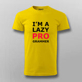I'm Lazy Programmer Funny T-shirt For Men
