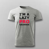 I'm Lazy Programmer Funny T-shirt For Men