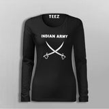 Indian Army Fullsleeve T-Shirt For Women Online