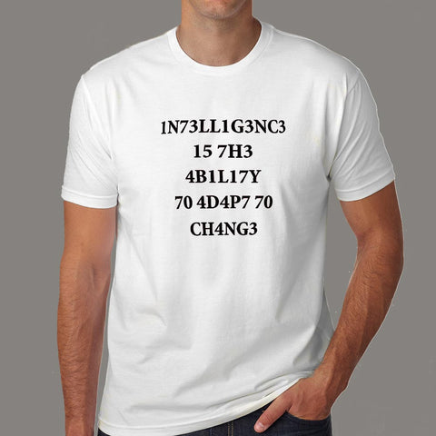 Intelligence Stephen Hawking Men's T-Shirt