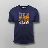 It's Ctrl Alt Del End Task Kinda Day Funny Programmer V-Neck T-shirt For Men Online India