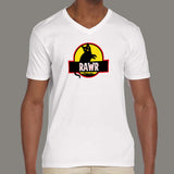 Cat-Rex The Cat Trolling Dinosaur Men’s Padody V Neck T-shirt online india