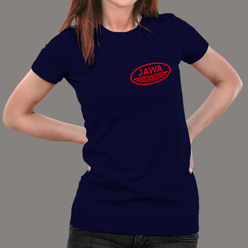 Jawa Yezdi Roadking Legendary Indian Motorcycle Chest Logo TShirt For