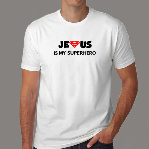 Jesus Is My Super Hero T-Shirt For Men Online India