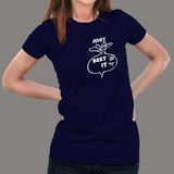 Just Beet It Funny Vegan T-Shirt For Women