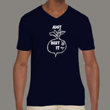 Just Beet It Funny Vegan T-Shirt For Men