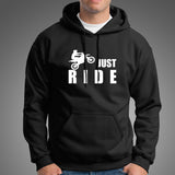 Just Ride - Simple & Bold Motorcycle Hoodie