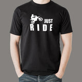 Just Ride - Simple & Bold Motorcycle T-Shirt