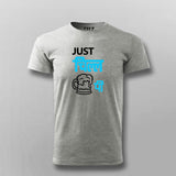 Just Chill Vitamin Pi Funny Hindi T-shirt For Men