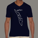 Kerala is My Home Men's indian v neck  T-shirts online india