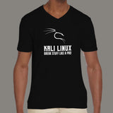 Kali Linux Break Stuff Like a Pro V-Neck T-Shirt For Men India