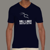 Kali Linux Break Stuff Like a Pro V-Neck T-Shirt For Men Online