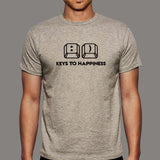 Keys To Happiness - Coding Fun Men's Tee