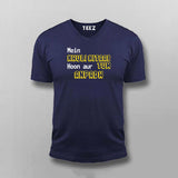 Mein khuli Kitaab Hoon Aur Tum Anpadh Hindi T-shirt For Men