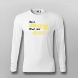 Mein khuli Kitaab Hoon Aur Tum Anpadh Hindi T-shirt For Men