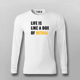 Life Is Like A Box Of Mithai Funny T-shirt For Men
