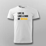 Life Is Like A Box Of Mithai Funny T-shirt For Men